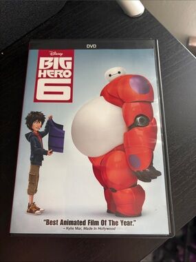 Disney Big Hero 6 DVD — Red, White & Purple Artwork